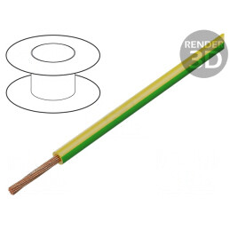 Cablu Electric FlexiVolt-E 1x1mm2 Verde-Galben 100m | Electronic-mag.ro | Componente Electronice