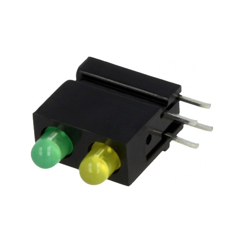 LED 3mm Verde/Galben 20mA | Electronic-mag.ro | Componente Electronice