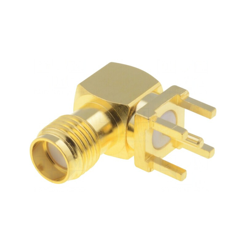 Soclu SMA mamă 90° THT PTFE aurit | Electronic-mag.ro | Componente Electronice Soclu SMA mamă 90° THT PTFE aurit | Electronic-mag.ro | Componente Electronice
