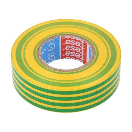 Bandă Electroizolantă Galben-Verde 19mm x 20m | Electronic-mag.ro | Componente Electronice