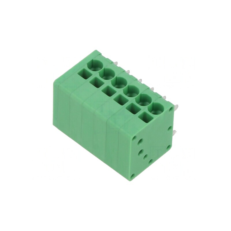 Regletă de Conexiuni PCB 90° 3,5mm 6 Piste 10A | Electronic-mag.ro | Componente Electronice