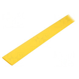 Manşon termocontractabil galben 6,4mm 1m | Electronic-mag.ro | Componente Electronice