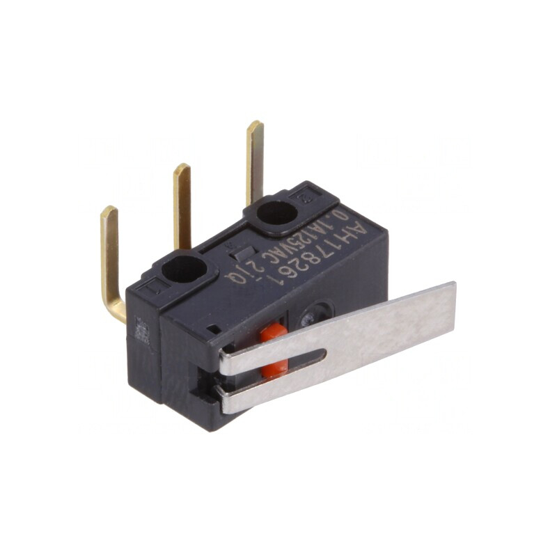 Microîntrerupător SNAP ACTION cu manetă 1A 125VAC 30VDC | Electronic-mag.ro | Componente Electronice