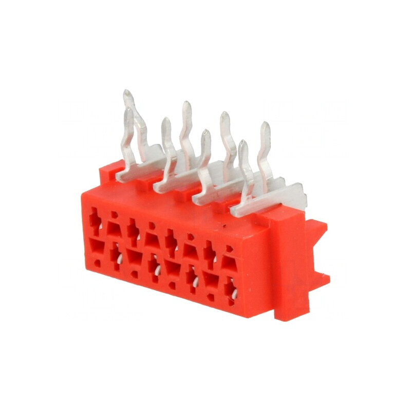 Micro-MaTch Soclu Mamă 8 PIN THT 2x4 PCB | Electronic-mag.ro | Componente Electronice