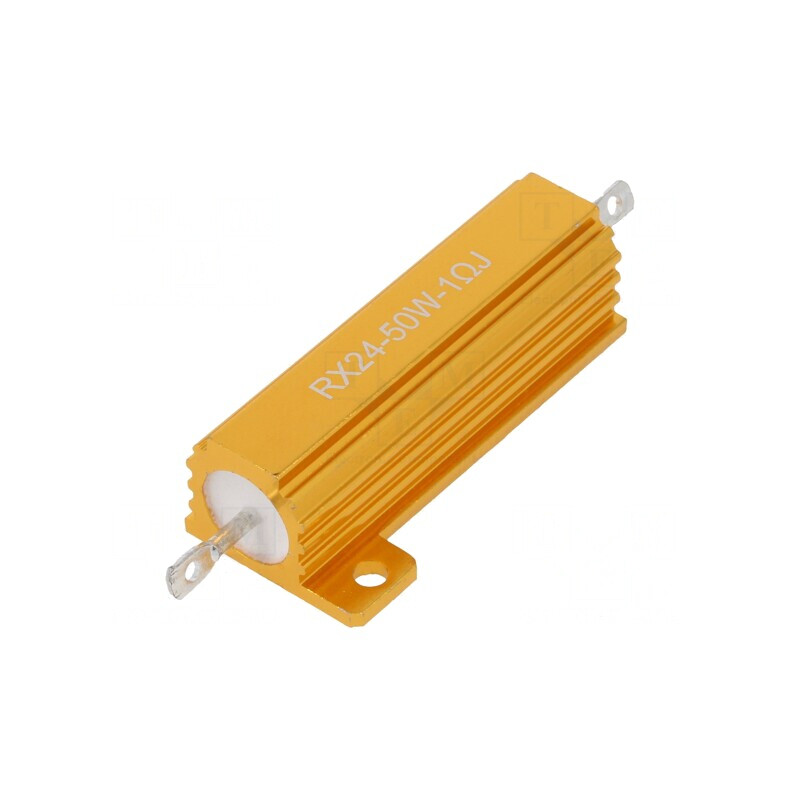Rezistor Bobinat cu Radiator 1Ω 50W 5% pentru Lipit | Electronic-mag.ro | Componente Electronice