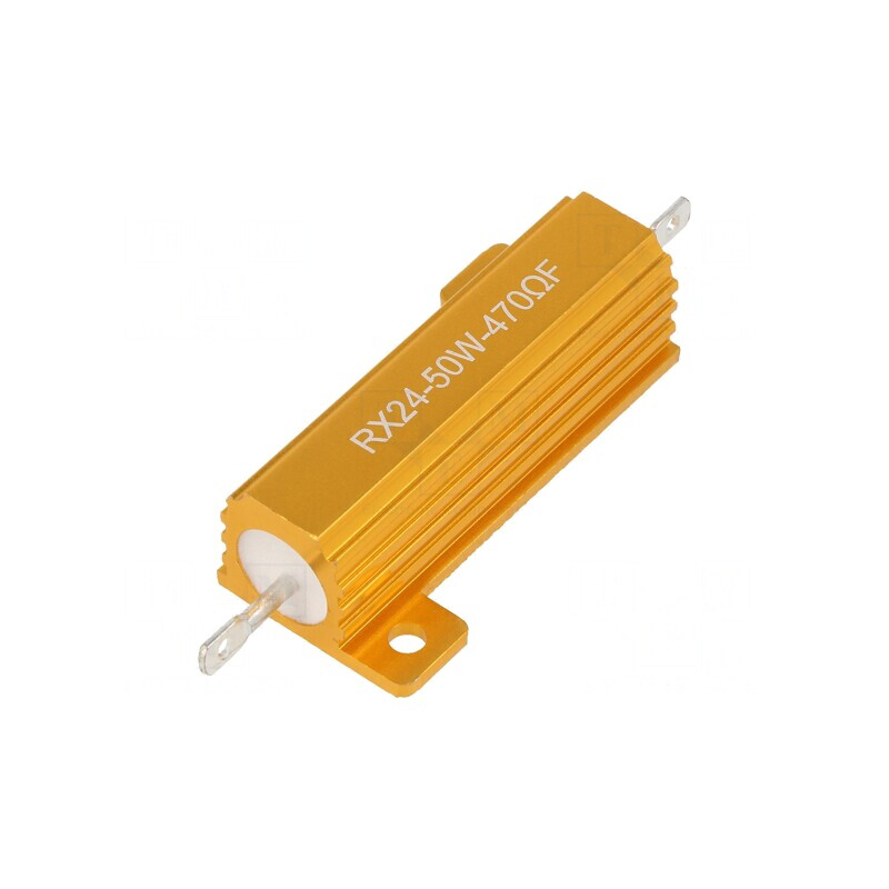 Rezistor Bobinat Radiator 470Ω 50W 5% 30ppm/°C | Electronic-mag.ro | Componente Electronice