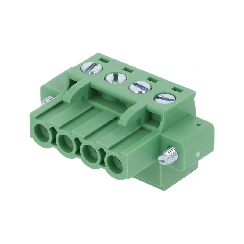 Regletă conexiuni deconectabilă 4 piste 5,08mm drept mufă | Electronic-mag.ro | Componente Electronice