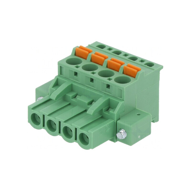 Regletă de conexiuni deconectabilă 4 piste 5,08mm Mufă Mamă | Electronic-mag.ro | Componente Electronice