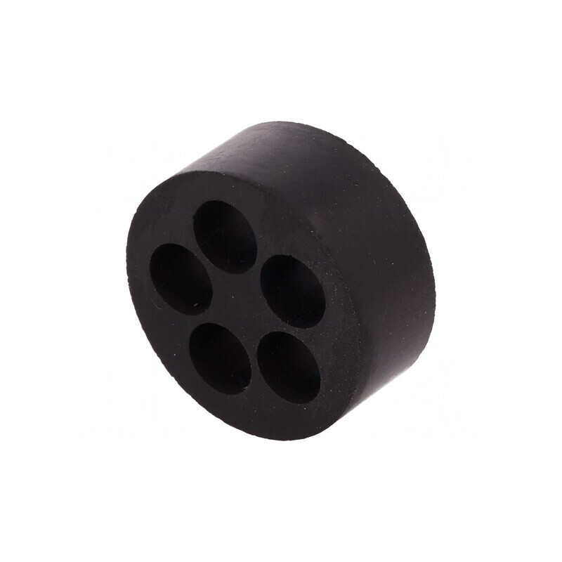 Insert Presetupă 9mm M40 IP54 Cauciuc NBR 5 Orificii | Electronic-mag.ro | Componente Electronice