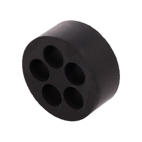 Insert Presetupă 9mm M40 IP54 Cauciuc NBR 5 Orificii | Electronic-mag.ro | Componente Electronice
