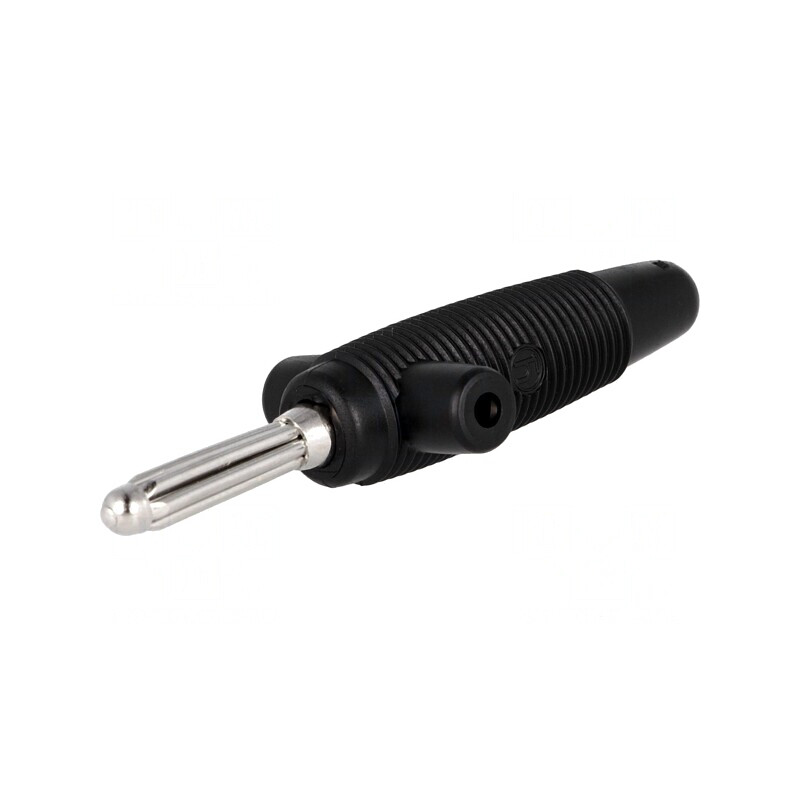 Mufă Banană 4mm 30A Neagră | Electronic-mag.ro | Componente Electronice