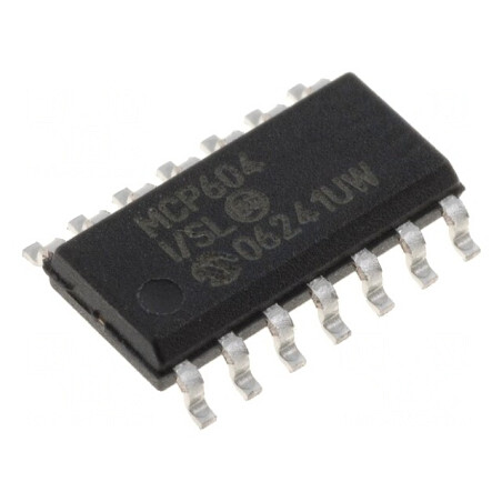 Amplificator Operațional 2.8MHz 2.7-5.5V 4 Canale SO14 | Electronic-mag.ro | Componente Electronice