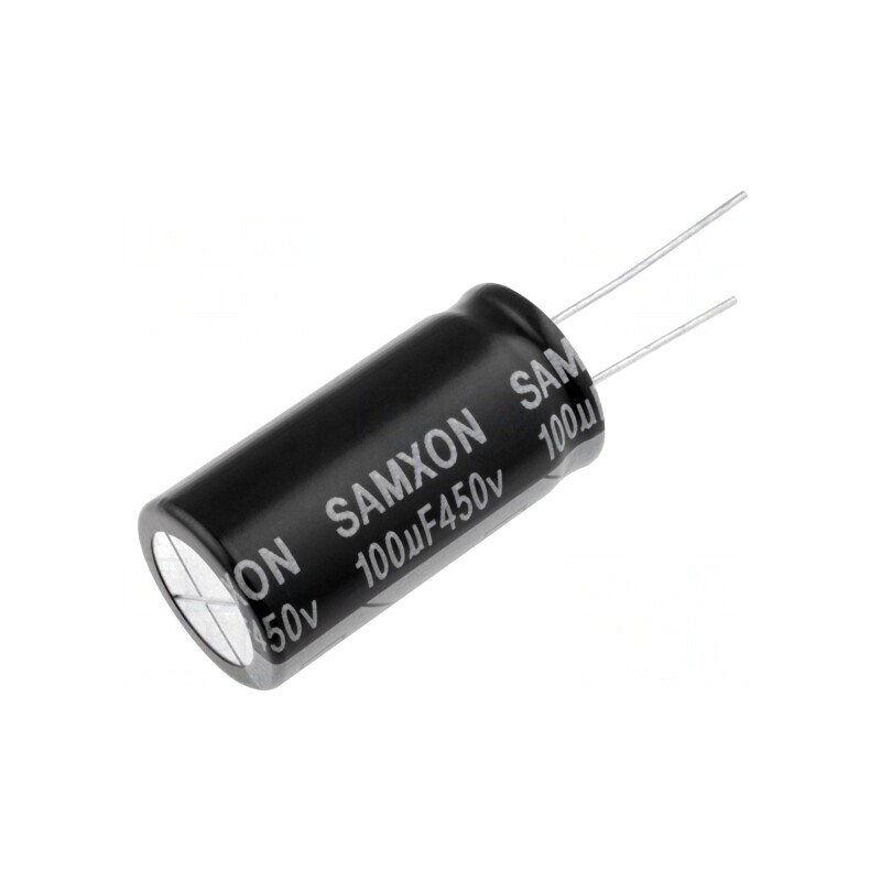 Condensator Electrolitic THT 100uF 450V 18x35mm | Electronic-mag.ro | Componente Electronice Condensator Electrolitic THT 100uF 450V 18x35mm | Electronic-mag.ro | Componente Electronice