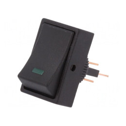 Rocker Switch SPST ON-OFF 25A 12V LED Verde | Electronic-mag.ro | Componente Electronice