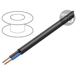 Cablu Electric YKY 2x2.5mm 100m Negru | Electronic-mag.ro | Componente Electronice