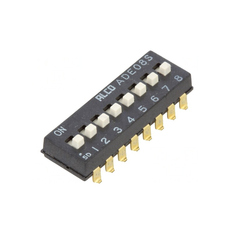 Comutator DIP-SWITCH 8 Secțiuni ON-OFF 24VDC | Electronic-mag.ro | Componente Electronice