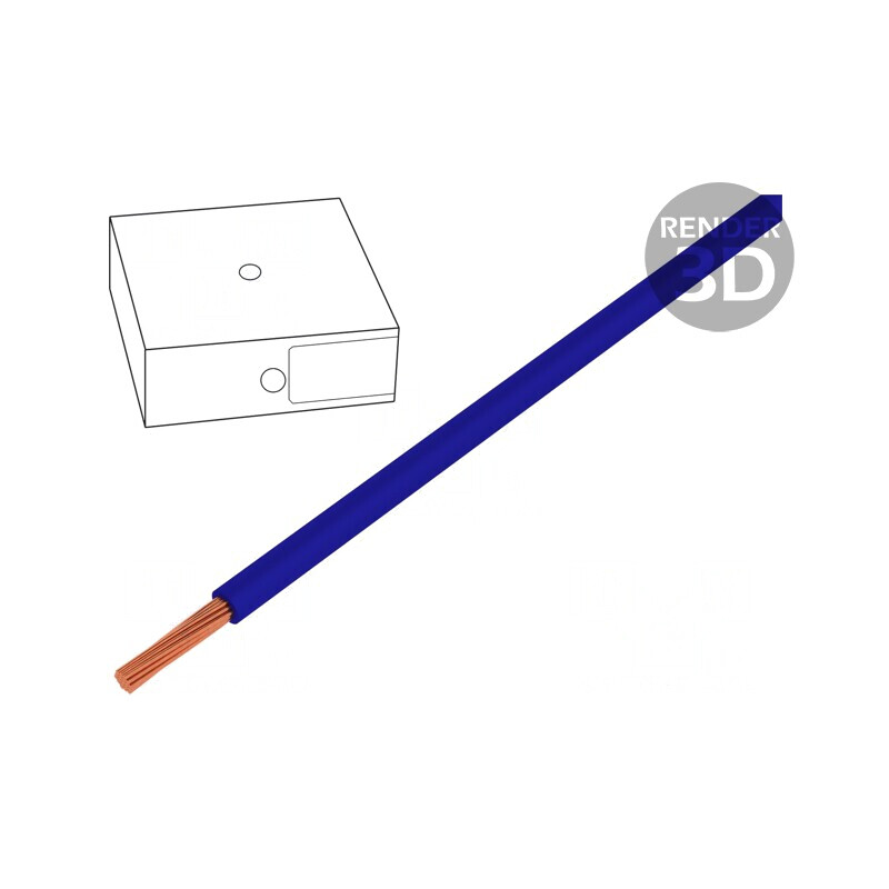 Cablu Electric Albastru Ultramarin 4mm2 PVC 450V/750V | Electronic-mag.ro | Componente Electronice