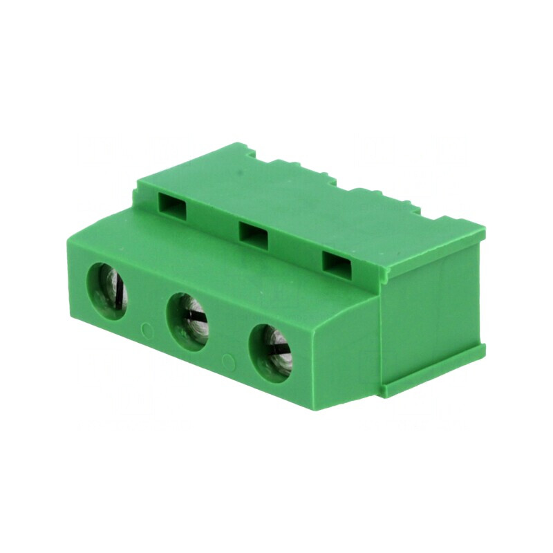 Regletă Conexiuni PCB 90° 7,5mm 3 Piste 17,5A | Electronic-mag.ro | Componente Electronice