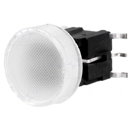 Comutator Tastatură SPST-NO cu LED Incolor 48VDC | Electronic-mag.ro | Componente Electronice