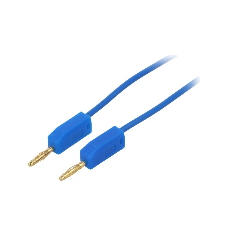 Cablu măsurare 2mm mufă banană albastră | Electronic-mag.ro | Componente Electronice