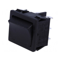 Comutator Basculant DPDT ON-ON 6A 250V Negru | Electronic-mag.ro | Componente Electronice