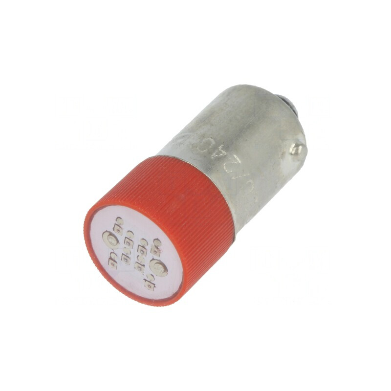 Lampă LED roșie 230V BA9S | Electronic-mag.ro | Componente Electronice