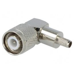 Mufă TNC tată unghi 90° RG58 crimpată pe cablu | Electronic-mag.ro | Componente Electronice