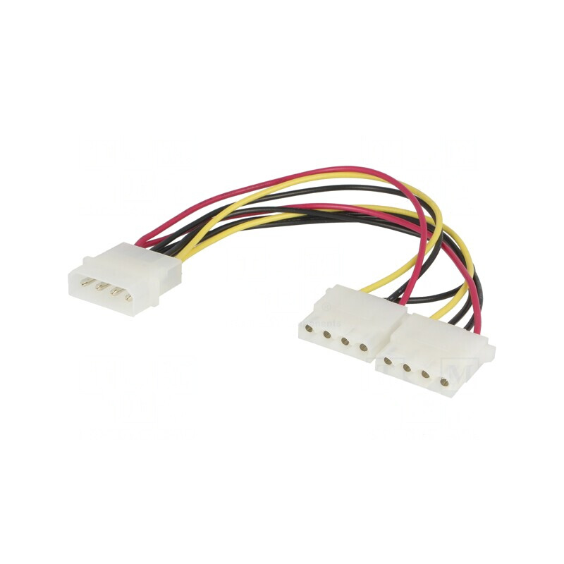 Cablul Splitter Molex 0,2m 1 Tată la 2 Mamă | Electronic-mag.ro | Componente Electronice