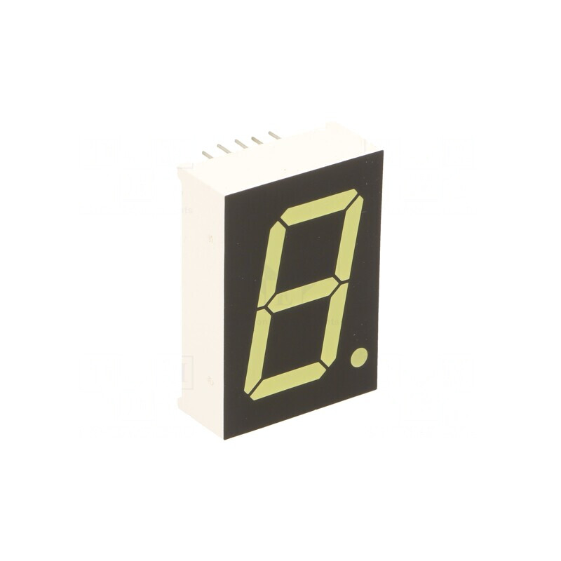 Afișaj LED 7 Segmente 25,4mm Alb 100mcd | Electronic-mag.ro | Componente Electronice