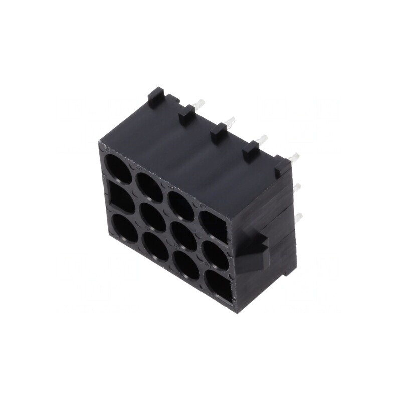 Soclu cablu-placă tată MLX 6,35mm PCB 12PIN THT | Electronic-mag.ro | Componente Electronice