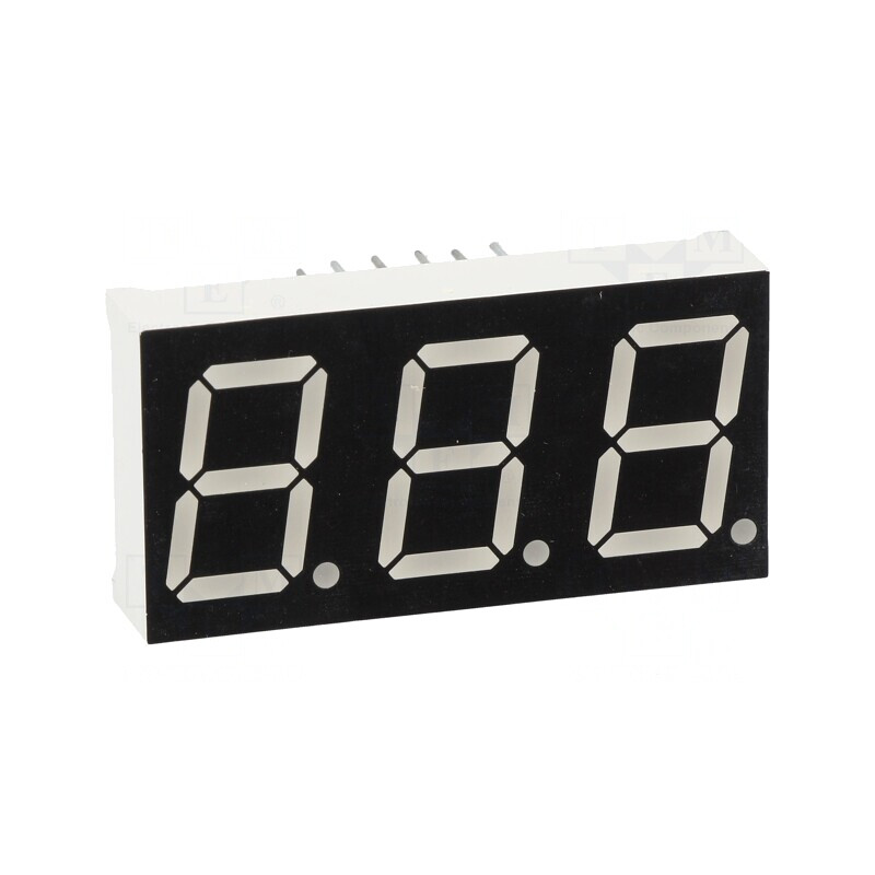 Afișaj LED 7 Segmente 14,2mm Verde 3 Cifre | Electronic-mag.ro | Componente Electronice Afișaj LED 7 Segmente 14,2mm Verde 3 Cifre | Electronic-mag.ro | Componente Electronice