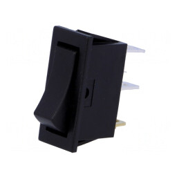 Intrerupator balansoar negru 10A/250VAC | Electronic-mag.ro | Componente Electronice