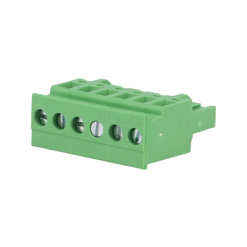 Regletă Conexiuni Deconectabilă 5,08mm 6 Piste Unghi | Electronic-mag.ro | Componente Electronice