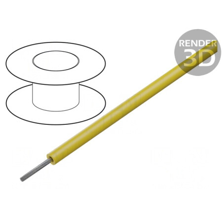 Cablu Cu 18AWG PVC Galben 30m 100ft | Electronic-mag.ro | Componente Electronice
