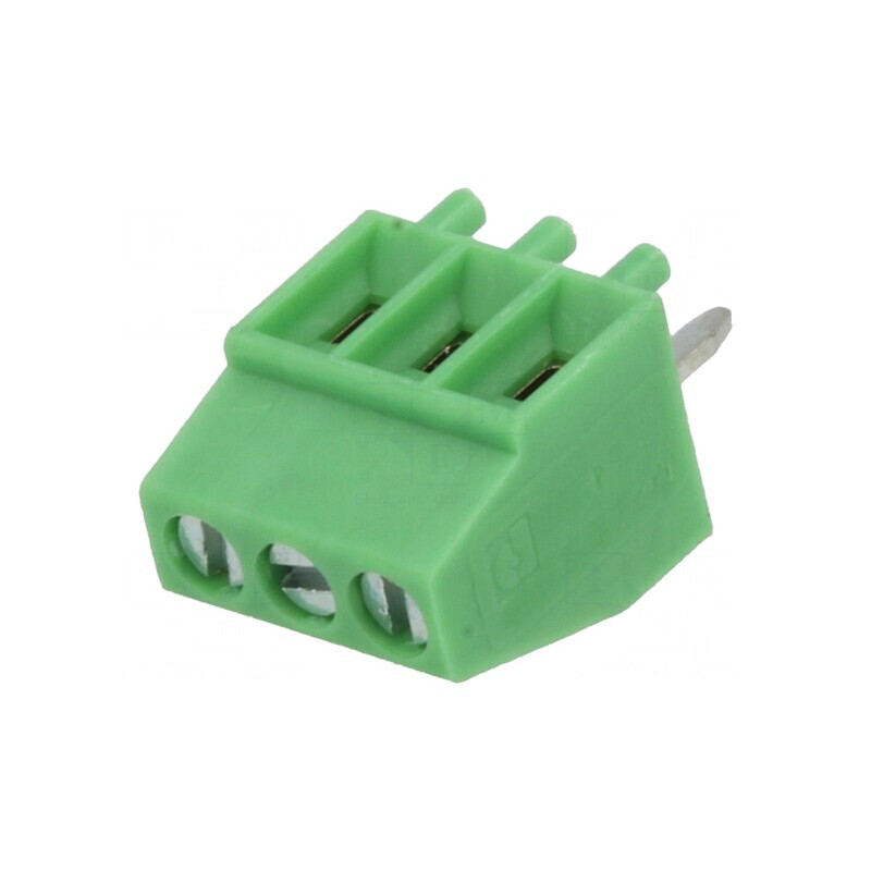 Regletă conexiuni PCB 90° 2,54mm 3 piste 6A | Electronic-mag.ro | Componente Electronice