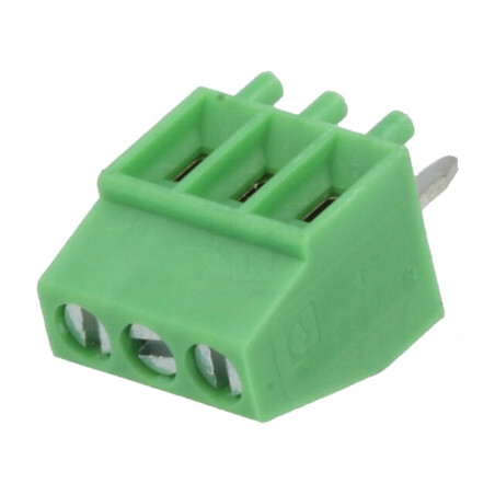 Regletă conexiuni PCB 90° 2,54mm 3 piste 6A | Electronic-mag.ro | Componente Electronice