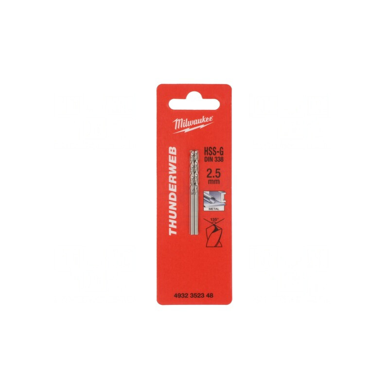 Burghiu Metal 2,5mm HSS-G 2buc. | Electronic-mag.ro | Componente Electronice