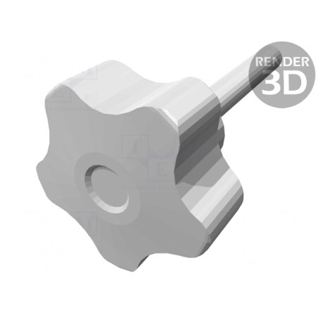 Buton de Reglare Negru 32mm M6 | Electronic-mag.ro | Componente Electronice