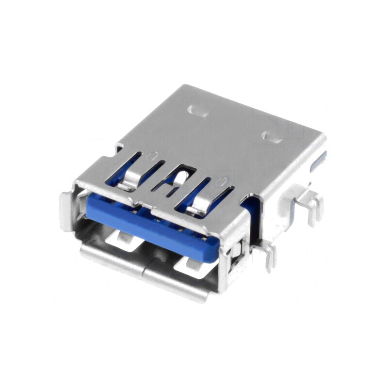 Adaptor USB A unghi 90° pentru PCB THT | Electronic-mag.ro | Componente Electronice