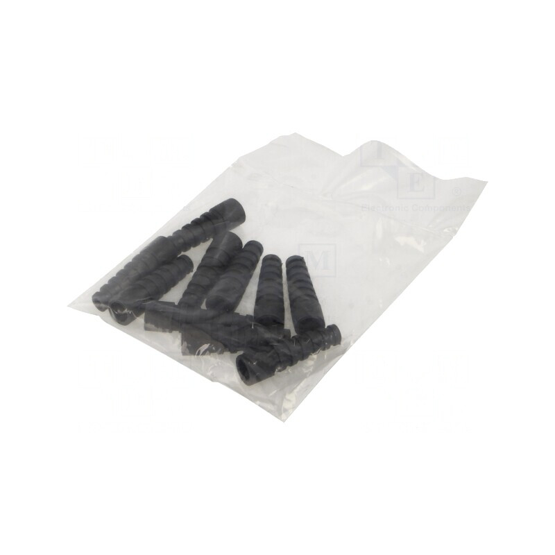 Manşon Negru RG58 pentru Mufe BNC, Set 10 Buc. | Electronic-mag.ro | Componente Electronice Manşon Negru RG58 pentru Mufe BNC, Set 10 Buc. | Electronic-mag.ro | Componente Electronice