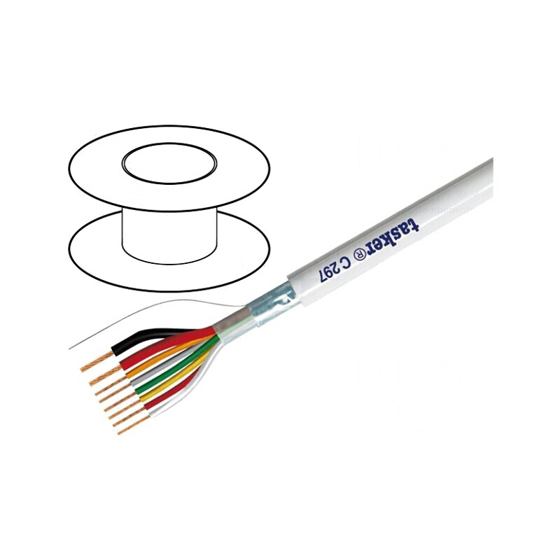 Cablu Ecranat PVC 2x0,5mm2 + 6x0,22mm2 FirestoP® | Electronic-mag.ro | Componente Electronice