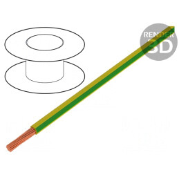 Cablu Electric Cupru 1,5mm² PVC Galben-Verde 300/500V | Electronic-mag.ro | Componente Electronice