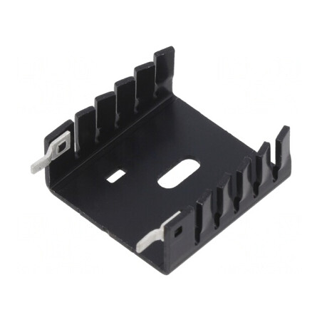 Radiator Extrudat U Negru TO220 30x30x12.7mm | Electronic-mag.ro | Componente Electronice