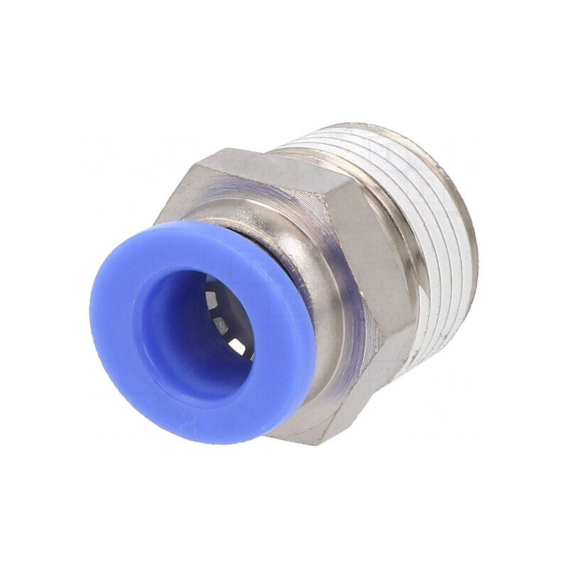Racord Push-in Alamă Nichelată 15bar BLUELINE | Electronic-mag.ro | Componente Electronice