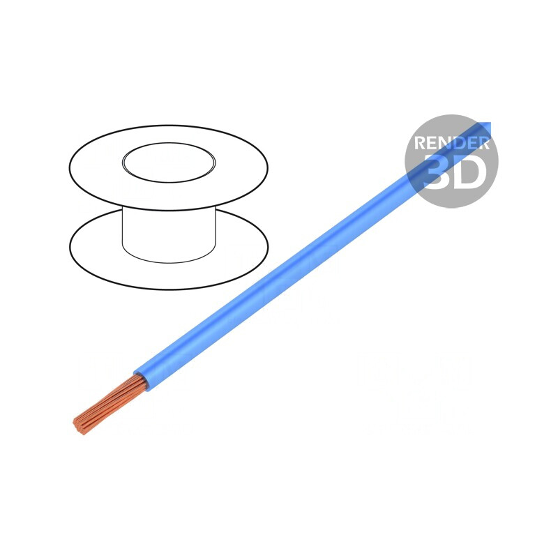 Cablu Electric 1.5mm² PVC Albastru 10m | Electronic-mag.ro | Componente Electronice