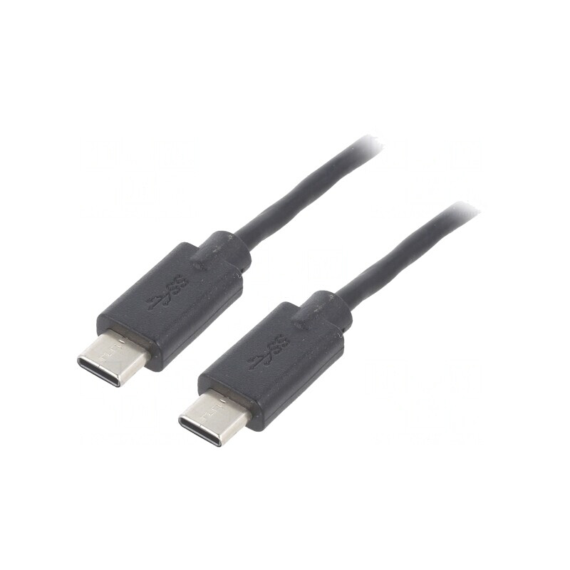 Cablu USB C 0.5m Negru | Electronic-mag.ro | Componente Electronice