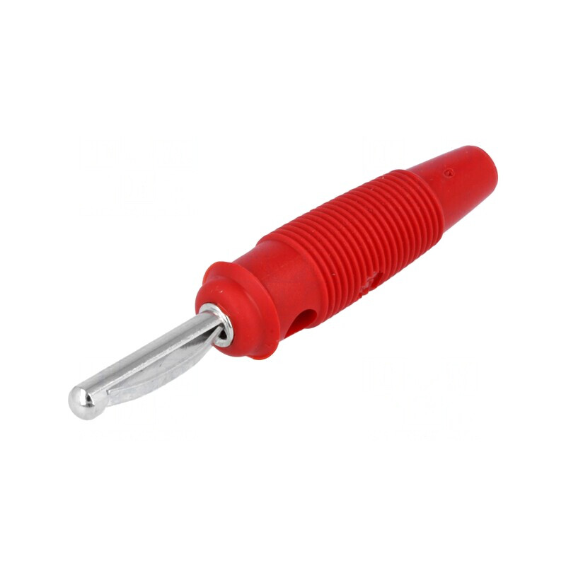 Mufă Banană 4mm 16A 60VDC Roșie | Electronic-mag.ro | Componente Electronice