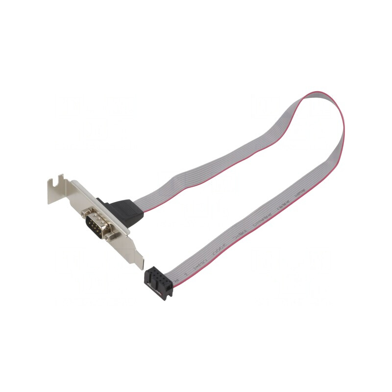 Adaptor IDC 10pin la D-Sub 9pin 0.4m Cablexpert | Electronic-mag.ro | Componente Electronice