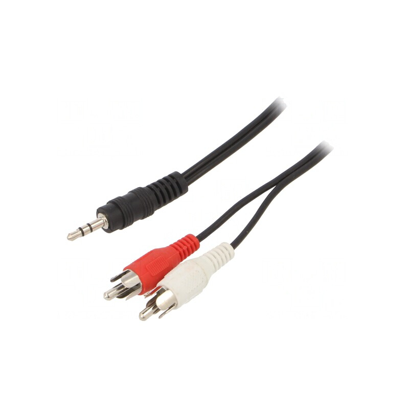 Cablu Audio Jack 3.5mm la RCA 2x 5m Nichelat | Electronic-mag.ro | Componente Electronice