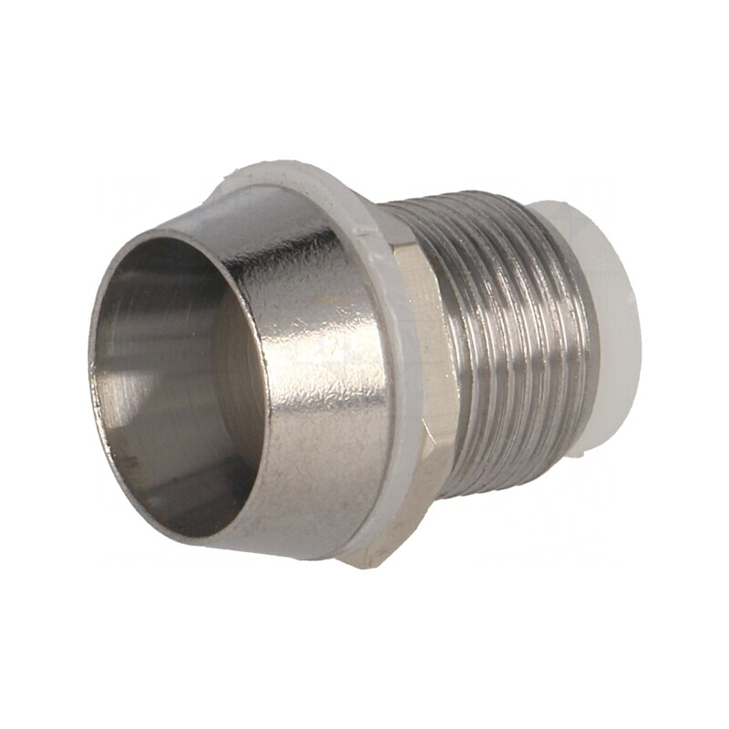 Montură LED 10mm Crom Alamă Încastrat 13mm | Electronic-mag.ro | Componente Electronice